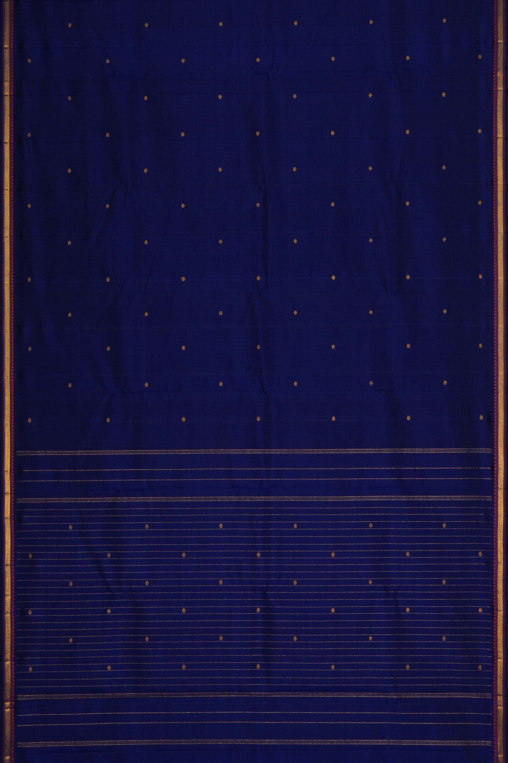 Image of Arani Silk Indigo Blue Saree